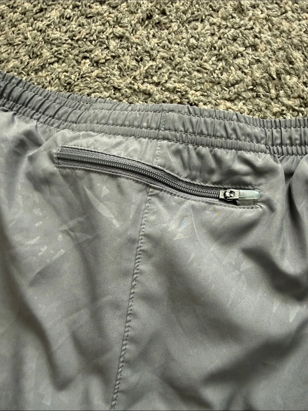 Nike Women's Heather Gray Athletic Running Shorts with Reflective Swoosh